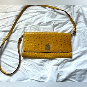 Dooney & Bourke convertible clutch- ostrich print.